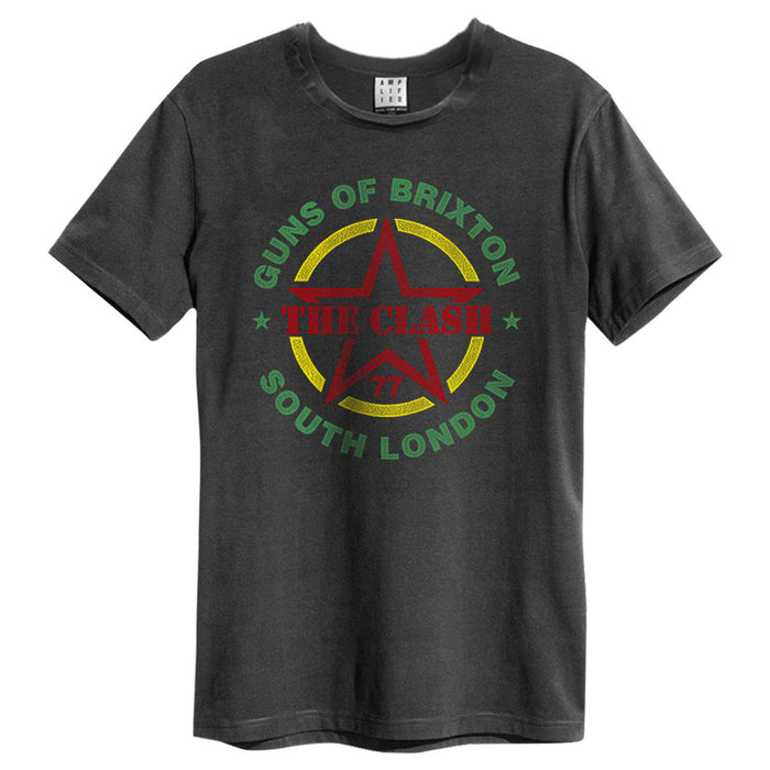 The Clash Guns Of Brixton Amplified Charcoal Small Unisex T-Shirt