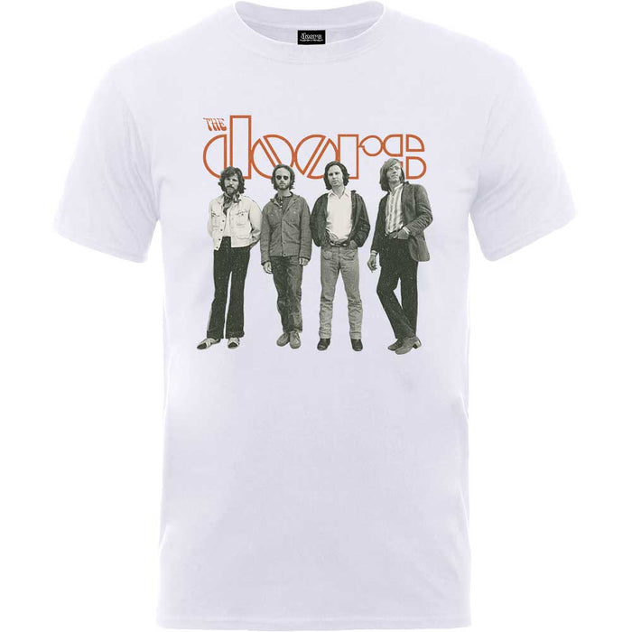 The Doors Band Standing White Small T-Shirt