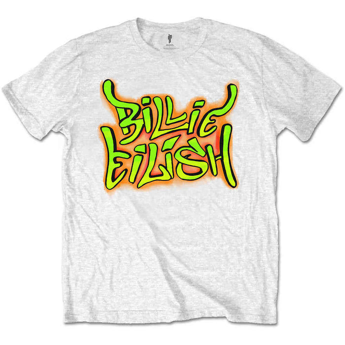 Billie Eilish Graffiti White Medium T-Shirt