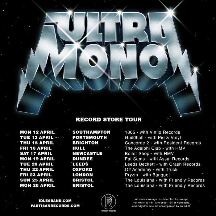 Idles Ultra Mono + Fat Sams Live Dundee Ticket Bundle (8pm - 9th September 2021)